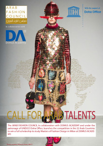 ARAB FASHION COUNCIL-SCHOLARSHIP-UNESCO-DOMUS ACADEMY